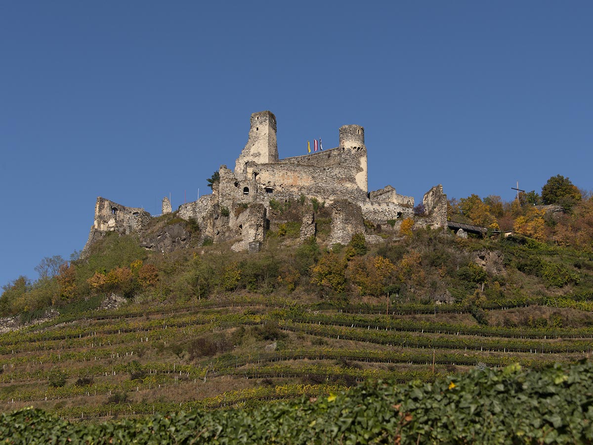 Burg von unten